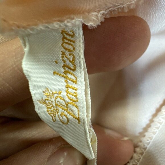 Vtg Barbizon Satin Remarque Womens Lace Chemise Medium Pale Pink Lace - Picture 13 of 14